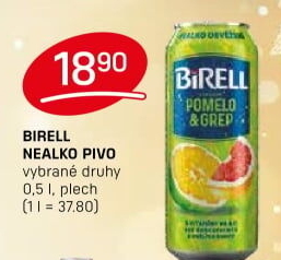 Nealkoholické pivo ochucené Birell