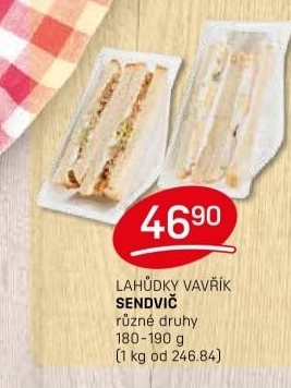 Obložený sendvič Vavřík