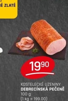 Pečeně debrecínská Kostelecké uzeniny