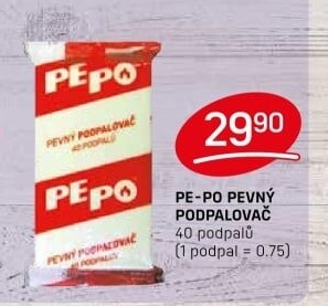 Podpalovač pevný Pe-Po
