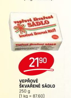 Sádlo vepřové Brick