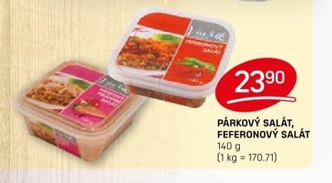 Salát párkový pikantní Lahůdky Vavřík