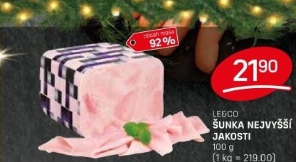 Šunka nejvyšší jakosti LE&
