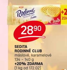 Sušenky Rodinné Club Sedita