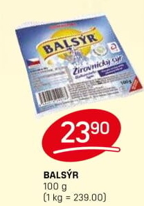 Sýr Balsýr Mlékárna Žirovnice