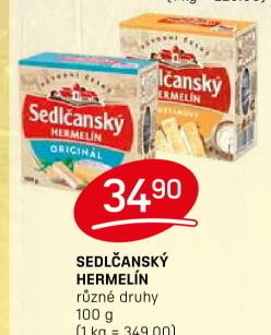Sýr Hermelín Sedlčanský
