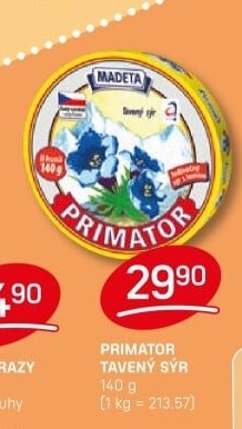 Sýr tavený Primátor Madeta