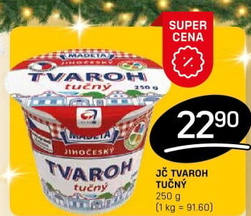 Tvaroh tučný Jihočeský Madeta