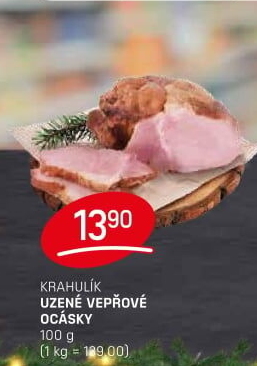 Vepřové ocásky uzené Krahulík