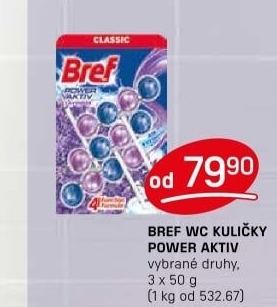 WC blok tuhý Power Aktiv Bref