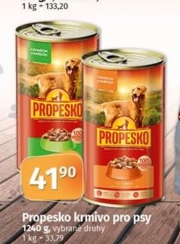 Propesko krmivo pro psy