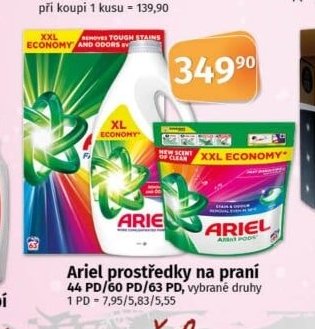 Ariel prostředky na praní