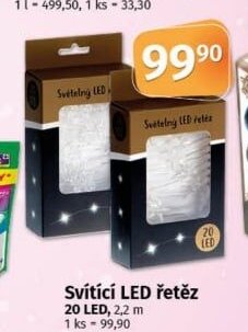 Svítící LED řetěz