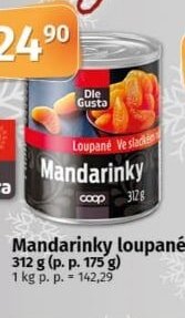 Mandarinky loupané