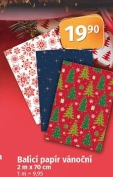 Balicí papír vánoční