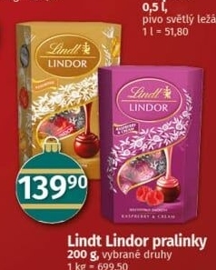 Bonboniéra Pralinky Lindor Lindt