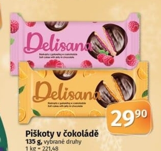 Čokopiškoty Delisana