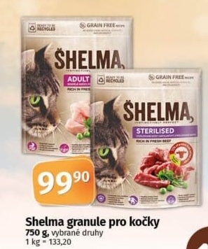 Granule pro kočky Shelma