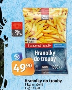Hranolky mražené Dle Gusta