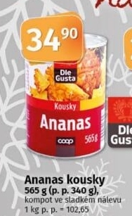 Kompot ananas Dle Gusta