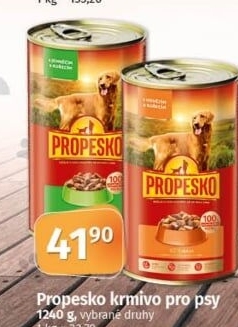 Konzerva pro psy Propesko