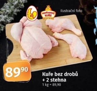 Kuře + 2 kuřecí stehna DZ Klatovy