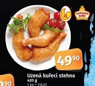 Kuřecí stehna uzená DZ Klatovy