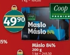 Máslo Coop Premium