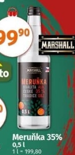 Pálenka Meruňka Marshall