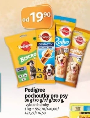 Pamlsky pro psy Pedigree