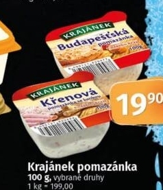 Pomazánky Krajánek