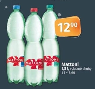 Přírodní voda Mattoni