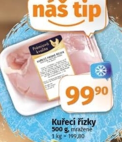 Řízky kuřecí mražené