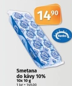 Smetánky do kávy Ranko