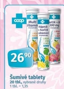 Šumivé tablety Coop