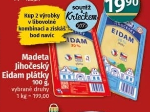Sýr Eidam Jihočeský Madeta