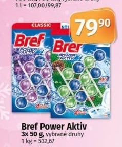 WC blok tuhý Power Aktiv Bref