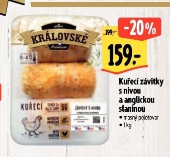 Kuřecí závitky s nivou a anglickou slaninou