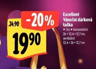 Excellent Vánoční dárková taška