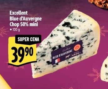 Excellent Blue d'Auvergne Chop 50% mini
