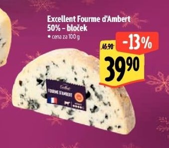 Excellent Fourme d'Ambert 50% – bloček