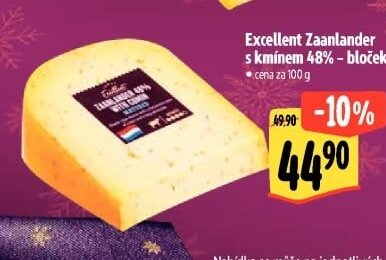 Excellent Zaanlander s kmínem 48% – bloček