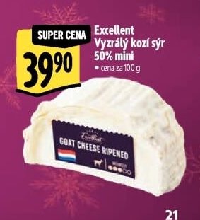 Excellent Vyzrálý kozí sýr 50% mini