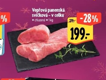 Vepřová panenská svíčková - v celku - Albert akcniletaky.com