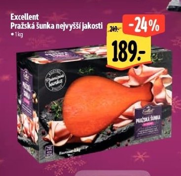 Excellent Pražská šunka nejvyšší jakosti