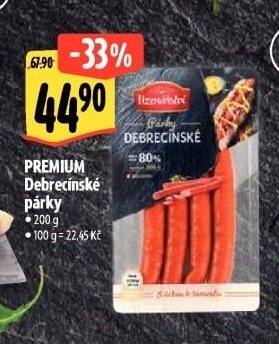 PREMIUM Debrecínské párky - Albert akcniletaky.com