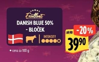 Excellent DANISH BLUE 50% - BLOČEK