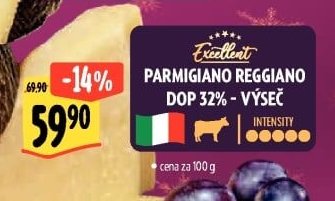 Excellent PARMIGIANO REGGIANO DOP 32% - VÝSEČ