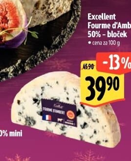 Excellent Fourme d'Ambert 50% - bloček