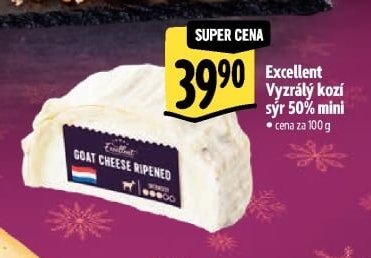 Excellent Vyzrálý kozí sýr 50% mini